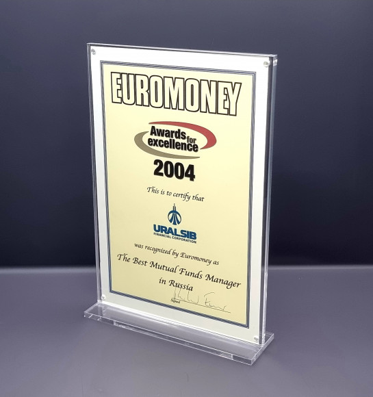 Диплом рамка из оргстекла FRA.121.000.0262.М4.L